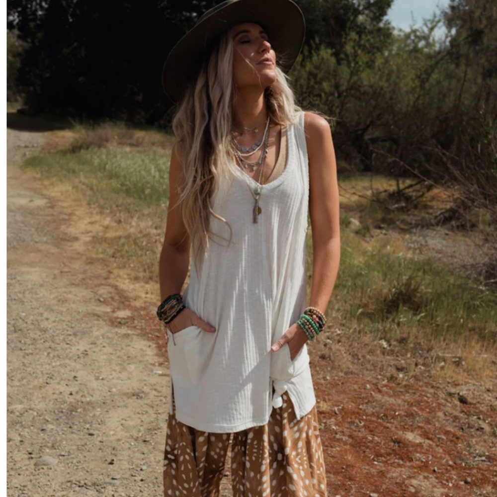 Boho Three Bird Nest Tunic Top